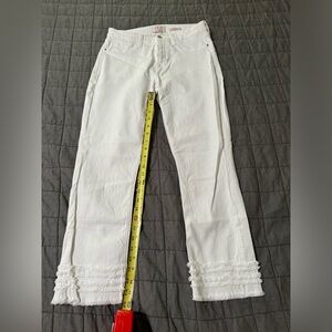 JEN 7 By 7 For All‎ Mankind Raw Hem Cropped Straight Jeans size 6  Like New!